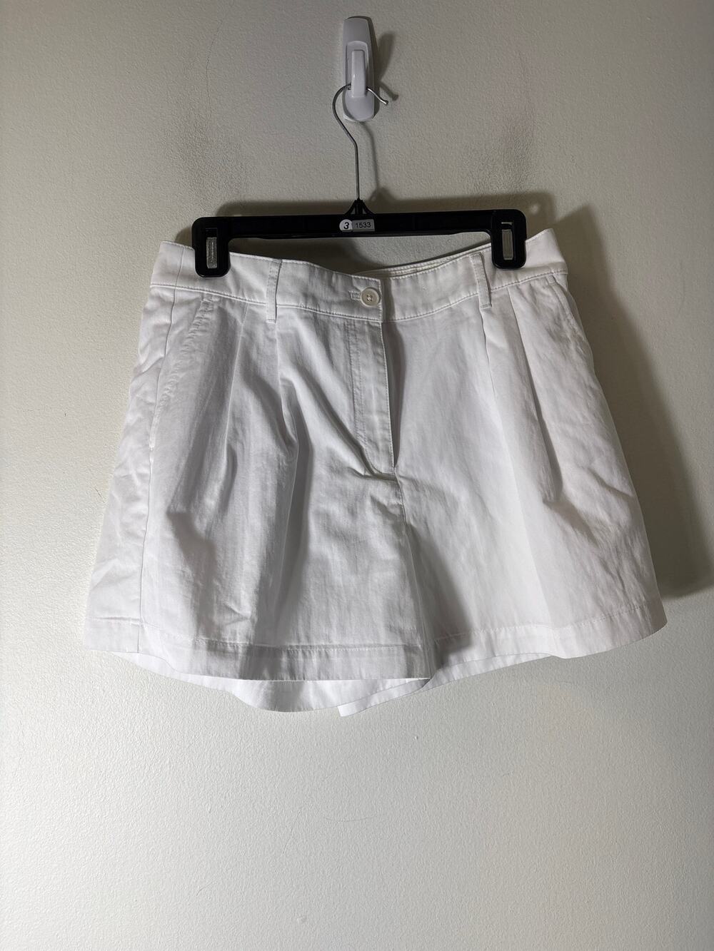 J. Crew Crisp White Cotton Short Shorts Sz 28